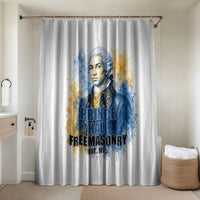 Prince Hall Freemasonry Bathroom Set Square And Compass Letter G Watercolor Portrait Art