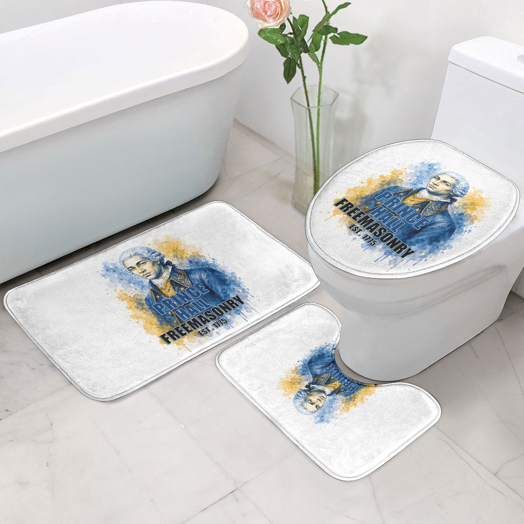 Prince Hall Freemasonry Bathroom Set Square And Compass Letter G Watercolor Portrait Art