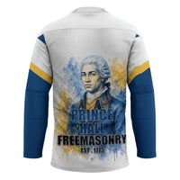Prince Hall Freemasonry Hockey Jersey Square And Compass Letter G Watercolor Portrait Art