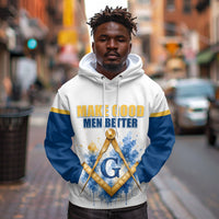 Prince Hall Freemasonry Hoodie Square And Compass Letter G Watercolor Portrait Art
