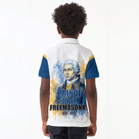 Prince Hall Freemasonry Kid Polo Shirt Square And Compass Letter G Watercolor Portrait Art