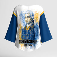 Prince Hall Freemasonry Kimono Sleeve Blouse Square And Compass Letter G Watercolor Portrait Art