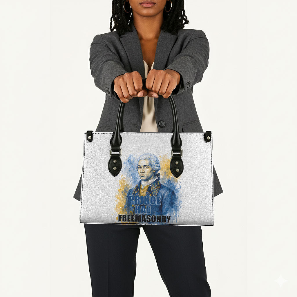 Prince Hall Freemasonry Leather Bag Square And Compass Letter G Watercolor Portrait Art