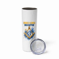 Prince Hall Freemasonry Skinny Tumbler Square And Compass Letter G Watercolor Portrait Art