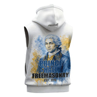 Prince Hall Freemasonry Sleeveless Hoodie Square And Compass Letter G Watercolor Portrait Art