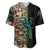 Personalized Fish Reaper Skull Baseball Jersey Camouflage Background and Fishing Rod Graphic Design - Wonder Print Shop