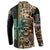 Personalized Fish Reaper Skull Button Sweatshirt Camouflage Background and Fishing Rod Graphic Design - Wonder Print Shop