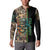 Personalized Fish Reaper Skull Button Sweatshirt Camouflage Background and Fishing Rod Graphic Design - Wonder Print Shop