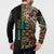 Personalized Fish Reaper Skull Button Sweatshirt Camouflage Background and Fishing Rod Graphic Design - Wonder Print Shop
