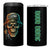 Personalized Fish Reaper Skull 4 in 1 Can Cooler Tumbler Camouflage Background and Fishing Rod Graphic Design - Wonder Print Shop