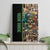 Personalized Fish Reaper Skull Canvas Wall Art Camouflage Background and Fishing Rod Graphic Design - Wonder Print Shop