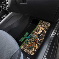 Personalized Fish Reaper Skull Car Mats Camouflage Background and Fishing Rod Graphic Design - Wonder Print Shop