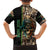 Personalized Fish Reaper Skull Family Matching Long Sleeve Bodycon Dress and Hawaiian Shirt Camouflage Background and Fishing Rod Graphic Design - Wonder Print Shop