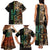 Personalized Fish Reaper Skull Family Matching Tank Maxi Dress and Hawaiian Shirt Camouflage Background and Fishing Rod Graphic Design - Wonder Print Shop