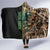 Personalized Fish Reaper Skull Hooded Blanket Camouflage Background and Fishing Rod Graphic Design - Wonder Print Shop