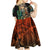 Personalized Fish Reaper Skull Kid Short Sleeve Dress Camouflage Background and Fishing Rod Graphic Design - Wonder Print Shop