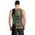 Personalized Fish Reaper Skull Men Tank Top Camouflage Background and Fishing Rod Graphic Design - Wonder Print Shop