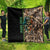 Personalized Fish Reaper Skull Quilt Camouflage Background and Fishing Rod Graphic Design - Wonder Print Shop