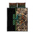 Personalized Fish Reaper Skull Quilt Bed Set Camouflage Background and Fishing Rod Graphic Design - Wonder Print Shop