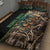 Personalized Fish Reaper Skull Quilt Bed Set Camouflage Background and Fishing Rod Graphic Design - Wonder Print Shop