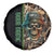 Personalized Fish Reaper Skull Spare Tire Cover Camouflage Background and Fishing Rod Graphic Design - Wonder Print Shop