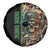 Personalized Fish Reaper Skull Spare Tire Cover Camouflage Background and Fishing Rod Graphic Design - Wonder Print Shop