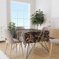 Personalized Fish Reaper Skull Tablecloth Camouflage Background and Fishing Rod Graphic Design - Wonder Print Shop