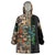 Personalized Fish Reaper Skull Wearable Blanket Hoodie Camouflage Background and Fishing Rod Graphic Design - Wonder Print Shop