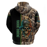 Personalized Fish Reaper Skull Zip Hoodie Camouflage Background and Fishing Rod Graphic Design - Wonder Print Shop