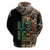 Personalized Fish Reaper Skull Zip Hoodie Camouflage Background and Fishing Rod Graphic Design - Wonder Print Shop