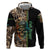 Personalized Fish Reaper Skull Zip Hoodie Camouflage Background and Fishing Rod Graphic Design - Wonder Print Shop