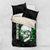 Personalized Skull Bowling Bedding Set Green Flame Skull - Wonder Print Shop