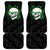 Personalized Skull Bowling Car Mats Green Flame Skull - Wonder Print Shop