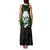 Personalized Skull Bowling Family Matching Tank Maxi Dress and Hawaiian Shirt Green Flame Skull - Wonder Print Shop