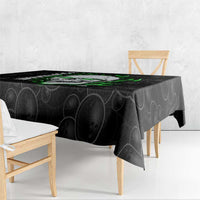 Personalized Skull Bowling Tablecloth Green Flame Skull - Wonder Print Shop