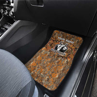 Custom Deer Hunting Car Mats Big Game Camo Forest Design and Skeleton Archer - Wonder Print Shop