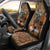 Custom Deer Hunting Car Seat Cover Big Game Camo Forest Design and Skeleton Archer - Wonder Print Shop