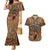 Custom Deer Hunting Couples Matching Mermaid Dress and Hawaiian Shirt Big Game Camo Forest Design and Skeleton Archer - Wonder Print Shop