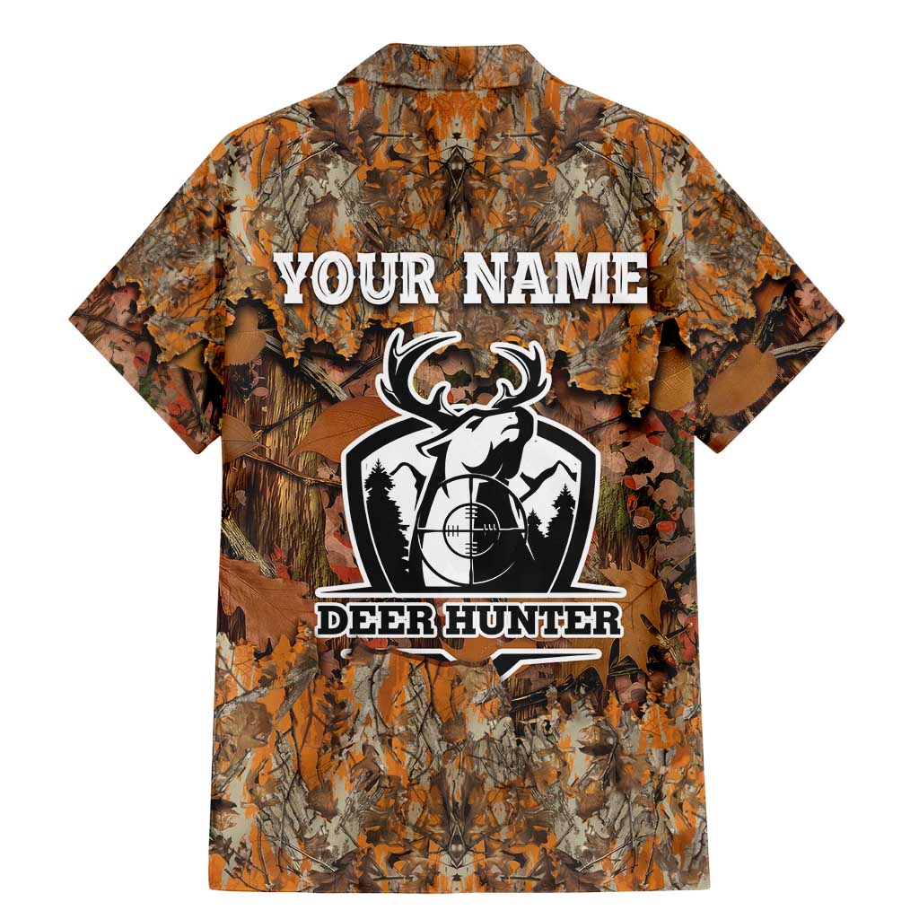 Custom Deer Hunting Family Matching Mermaid Dress and Hawaiian Shirt Big Game Camo Forest Design and Skeleton Archer - Wonder Print Shop