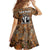Custom Deer Hunting Family Matching Off The Shoulder Long Sleeve Dress and Hawaiian Shirt Big Game Camo Forest Design and Skeleton Archer - Wonder Print Shop
