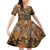 Custom Deer Hunting Family Matching Off Shoulder Short Dress and Hawaiian Shirt Big Game Camo Forest Design and Skeleton Archer - Wonder Print Shop