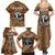 Custom Deer Hunting Family Matching Summer Maxi Dress and Hawaiian Shirt Big Game Camo Forest Design and Skeleton Archer - Wonder Print Shop