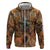 Custom Deer Hunting Hoodie Big Game Camo Forest Design and Skeleton Archer - Wonder Print Shop