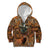 Custom Deer Hunting Kid Hoodie Big Game Camo Forest Design and Skeleton Archer - Wonder Print Shop