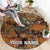 Custom Deer Hunting Round Carpet Big Game Camo Forest Design and Skeleton Archer - Wonder Print Shop