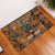 Custom Deer Hunting Rubber Doormat Big Game Camo Forest Design and Skeleton Archer - Wonder Print Shop