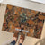 Custom Deer Hunting Rubber Doormat Big Game Camo Forest Design and Skeleton Archer - Wonder Print Shop