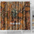 Custom Deer Hunting Shower Curtain Big Game Camo Forest Design and Skeleton Archer - Wonder Print Shop