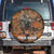 Custom Deer Hunting Spare Tire Cover Big Game Camo Forest Design and Skeleton Archer - Wonder Print Shop