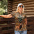 Custom Deer Hunting Women Polo Shirt Big Game Camo Forest Design and Skeleton Archer - Wonder Print Shop